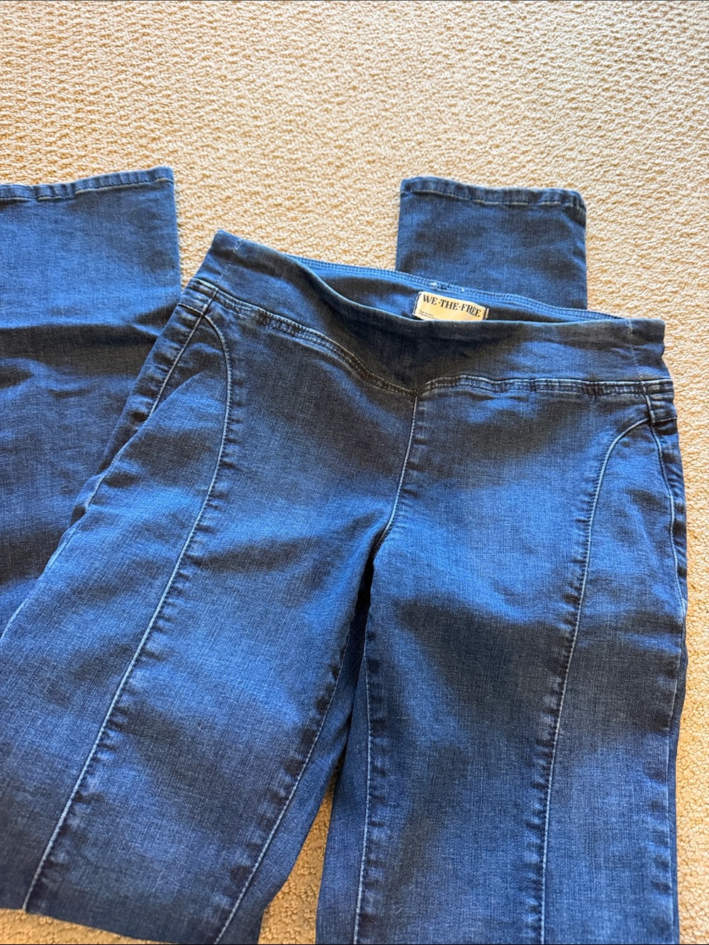 We The Free Blue Boot Cut Women's Jeans - Stretch Denim